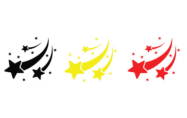 Shooting stars icon vector eps10.