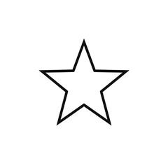 Simple black star icon