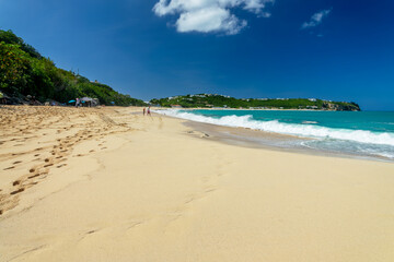 Baie Rouge, on the French side of the Caribbean island of Saint Martin (Sint Maarten), French West Indies