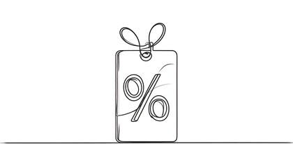 Simple discount tag sketch