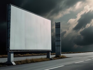 Obraz premium billboard on the road