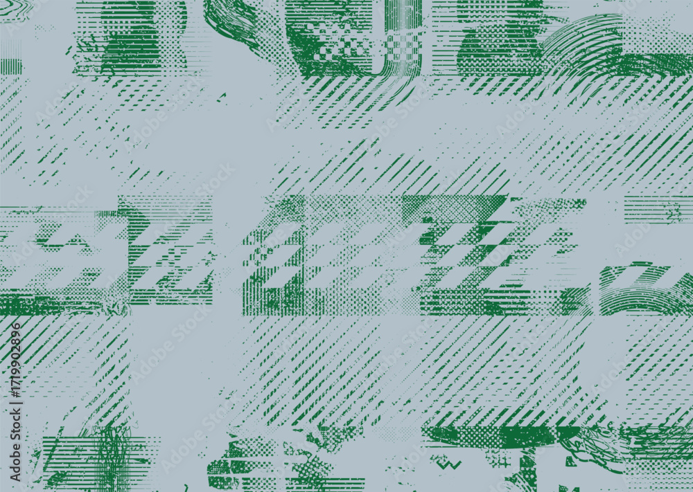 Poster glitch distorted geometric shape . noise destroyed logo . trendy cyber punk poster . glitched frame 