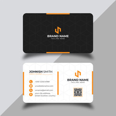 Business card design template, modern simple clean professional minimalist visiting cardTemplate Design