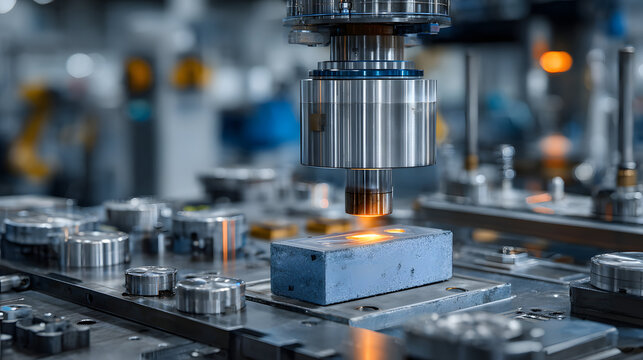 manufacturing process of a solid-state battery within a high-tech industrial environment