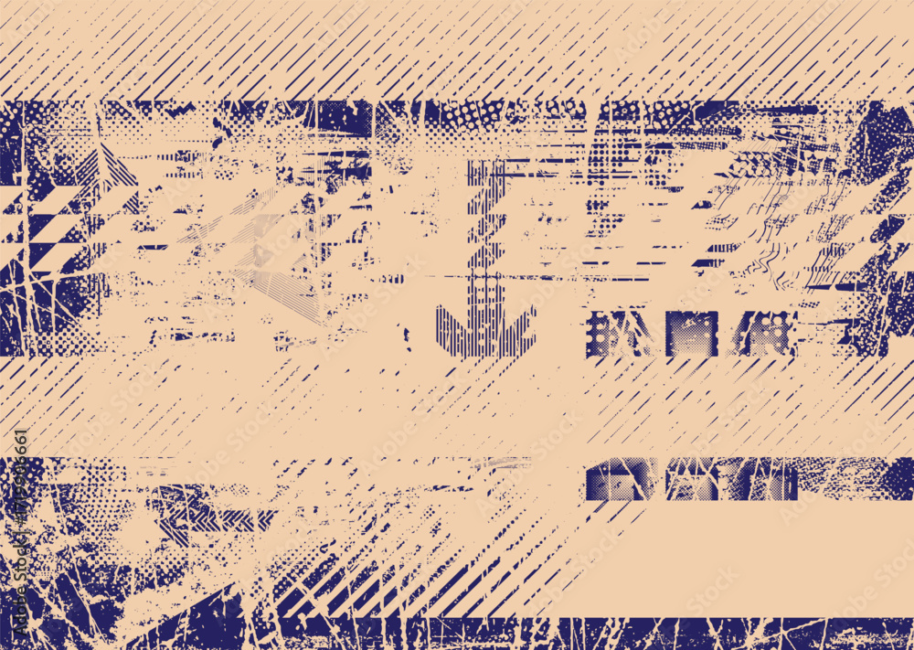 Poster glitch distorted geometric shape . noise destroyed logo . trendy cyber punk poster . glitched frame 