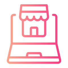online store gradient icon