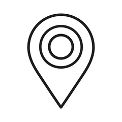 Simple location pin icon
