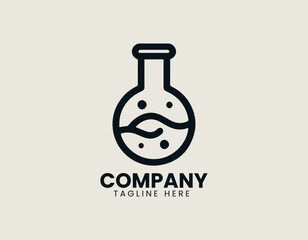 Magical Potion Bottle vector Logo