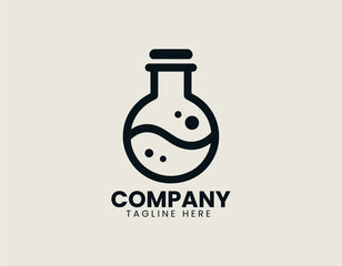Magical Potion Bottle vector Logo