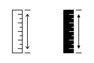 Ruler icon stock illustration