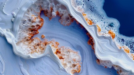 Obraz premium An abstract interpretation of a sky created with fluid acrylic pour techniques