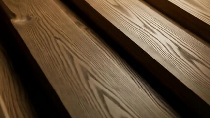 Revealing Modern Wooden Wall Texture, Close-Up Shot: Beautiful Background, Elegant Interior Design. - Powered by Adobe