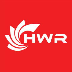 HWR letter design. HWR letter technology logo design. HWR Monogram logo design for an entrepreneur and business