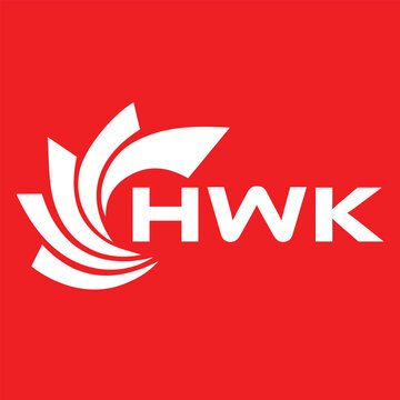 HWK letter design. HWK letter technology logo design. HWK Monogram logo design for an entrepreneur and business
