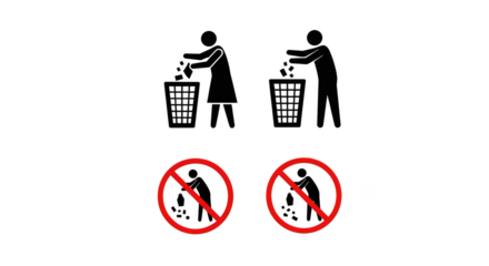 Litter disposal proper and prohibited actions