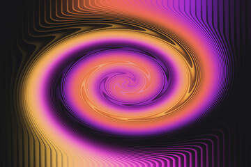 Vibrant Abstract Swirl with Gradient Colors and Modern Artistic Design