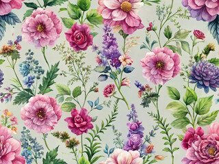 Obraz premium seamless floral background