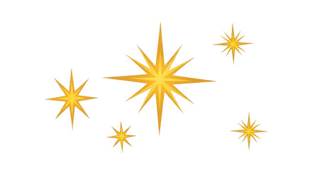 Sparkling celestial starbursts against the infinite night