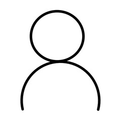 vector icon profile person