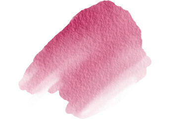 Red Watercolor Stain Paper Texture PNG Element  On Transparent background