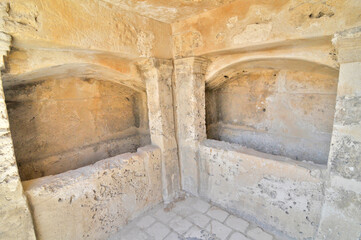 Catacombs of Kom El Shoqafa historical archaeological site located in Alexandria, Egypt