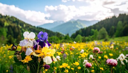 Obraz premium Peaceful nature scene capturing botanical details with high depth of field