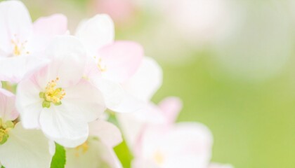 Fototapeta premium Serene floral pattern with delicate petals and soft focus