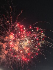 colorful fireworks in the sky