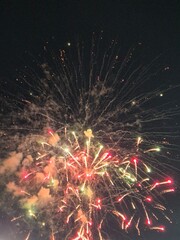 colorful fireworks in the sky