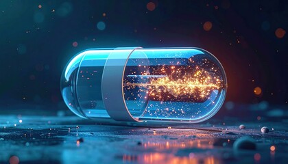 Abstract medical capsule design