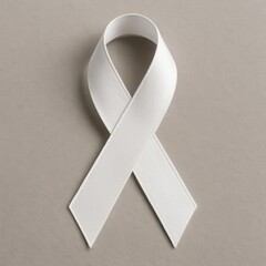 awareness ribbon on white background