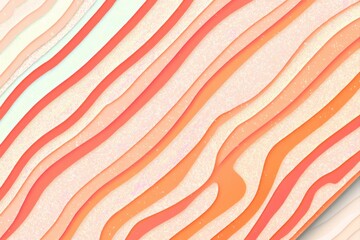 Layered Wavy Stripes in Warm Orange and Pink Tones abstract background