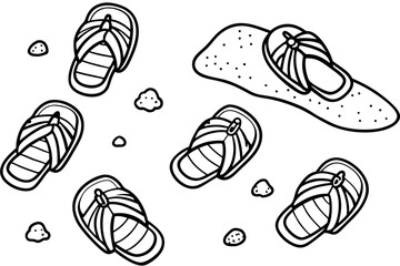 seamless background with shoes