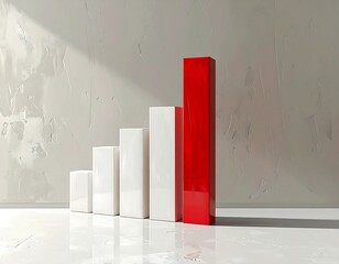 Modern infographic, upward trend