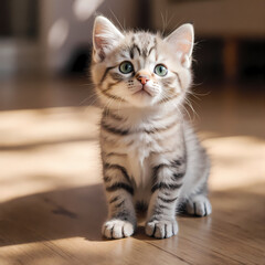 Obraz premium Golden Afternoon Kitten