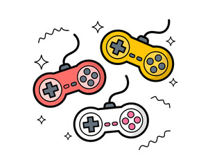 Cute minimalist illustration of three abstract shapes