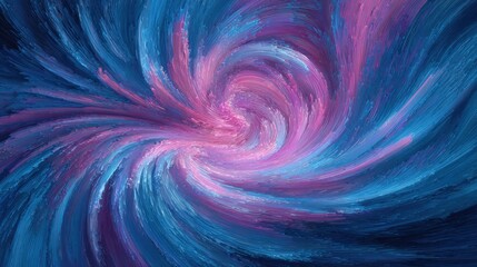 swirling blue pink abstract art