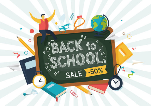 Exciting back to school sale event offering huge discounts and amazing deals for students.