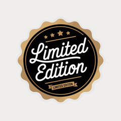 Elegant vector typography design for limited edition projects