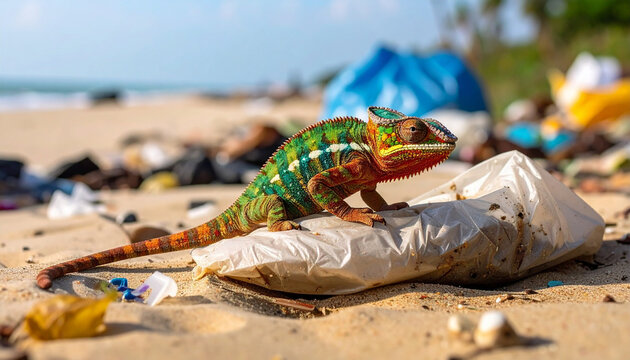 medio ambiente, ecolog&iacute;a, camale&oacute;n, protecci&oacute;n, conservaci&oacute;n, campa&ntilde;a ecol&oacute;gica, sostenibilidad, responsabilidad, ONG, planeta, vida salvaje, contaminaci&oacute;n, residuos, basura, reciclaje, concienciaci&oacute;n