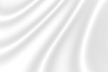 Abstract smooth elegant white silk fabric texture with soft flowing satin waves background.