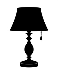 Silhouette of a decorative table lamp (3)