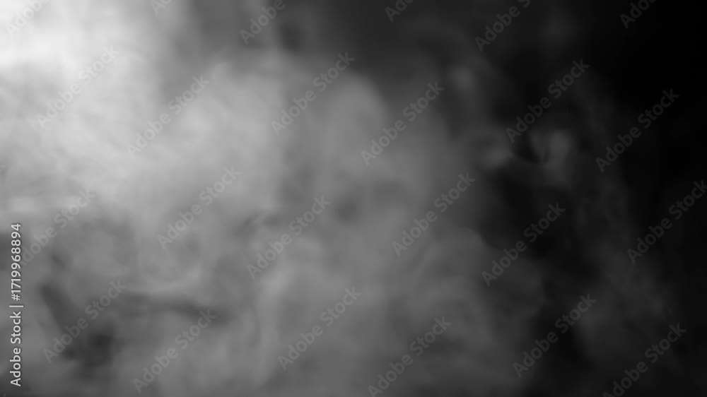 Poster an absolutely mesmerizing display of swirling smoke patterns artistically contrasting against a dark