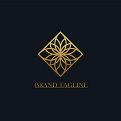 Flower logo design vector. Universal flower logo. Ornament Logo Designs Vector