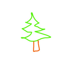 Easy Christmas Tree Sketch

