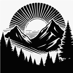 Fototapeta premium Mountain Sunrise