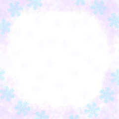 Falling leaves and snow background