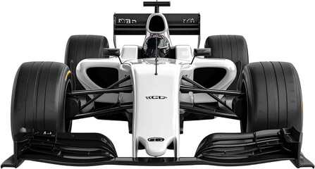 Formula One Race Car 3D PNG Transparent Background