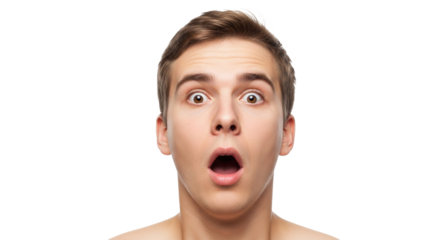 Surprised Man Facial Expression