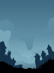 Buildings Against Cloudy Sky Background